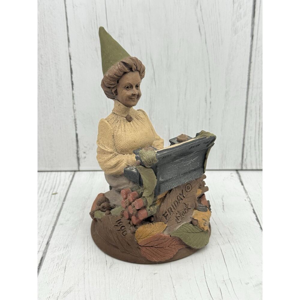 Tom Clark Girl Friday TGIF Gnome Woodspirit Secretary Typist 1990 Ink Signed 71
